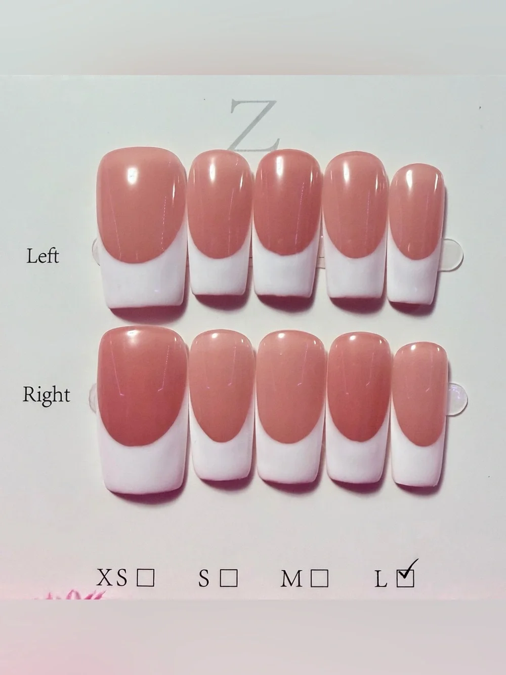 Neutral Pink French Press-On Nails - Classic Nude Set
